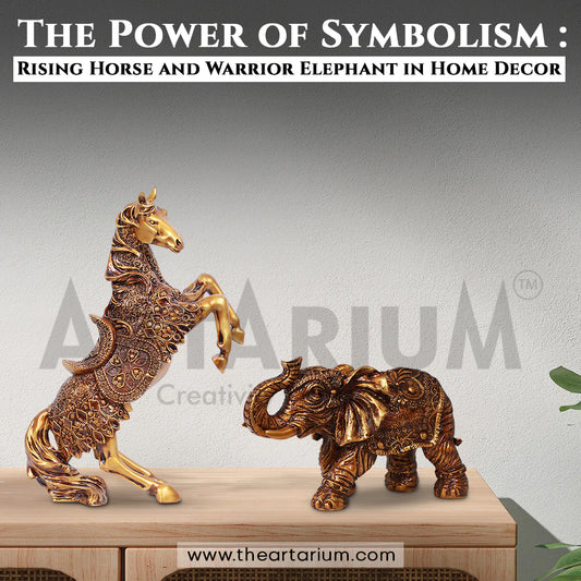 The Power of Symbolism: Rising Horse and Warrior Elephant in Home Decor