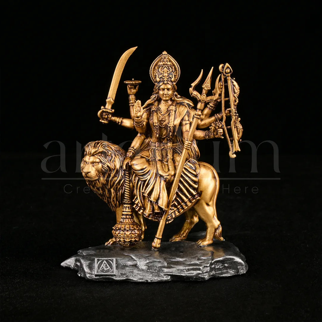 Durga Mata Car Dashboard Idol