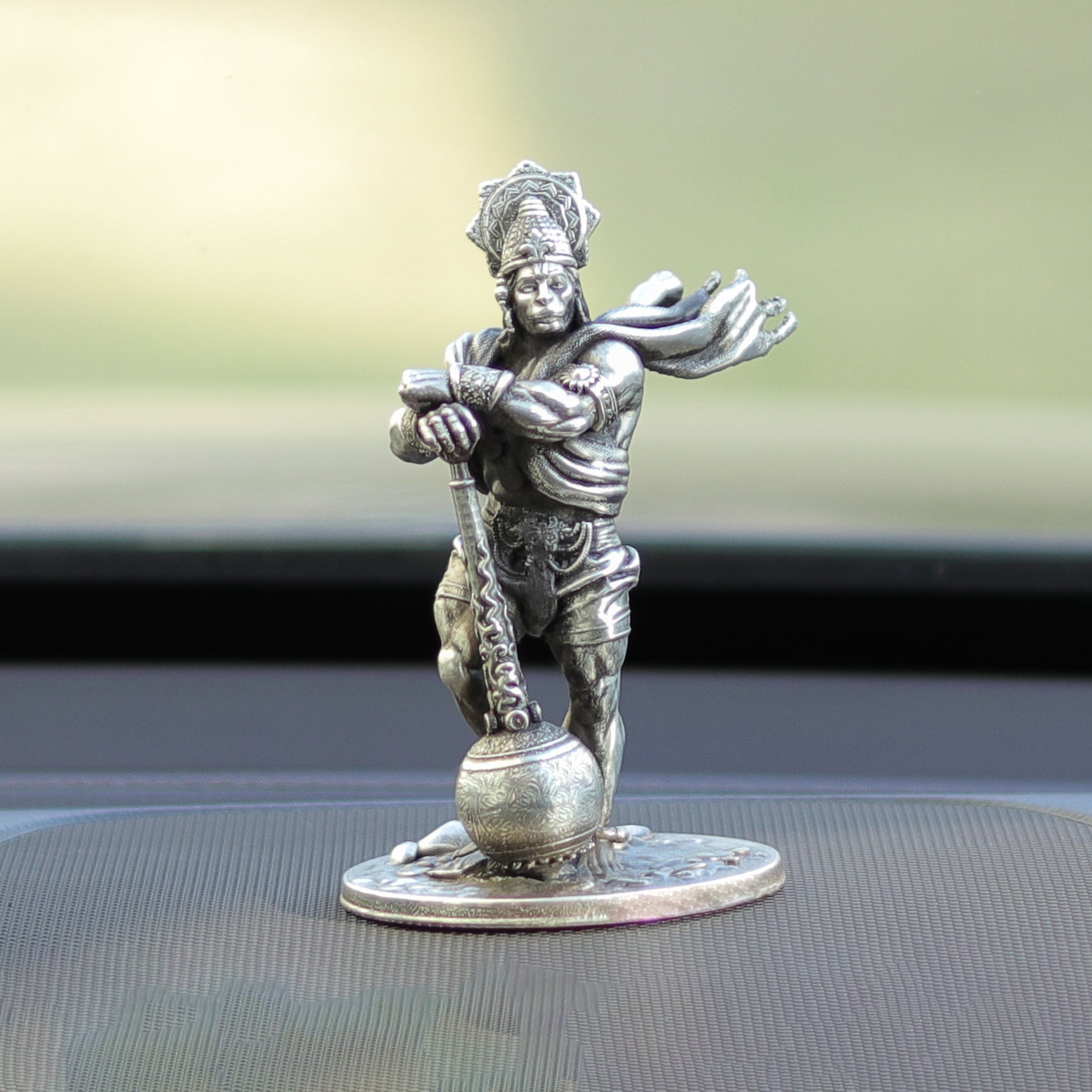 25gms  Pure Silver Bahubali Hanuman Car Dashboard