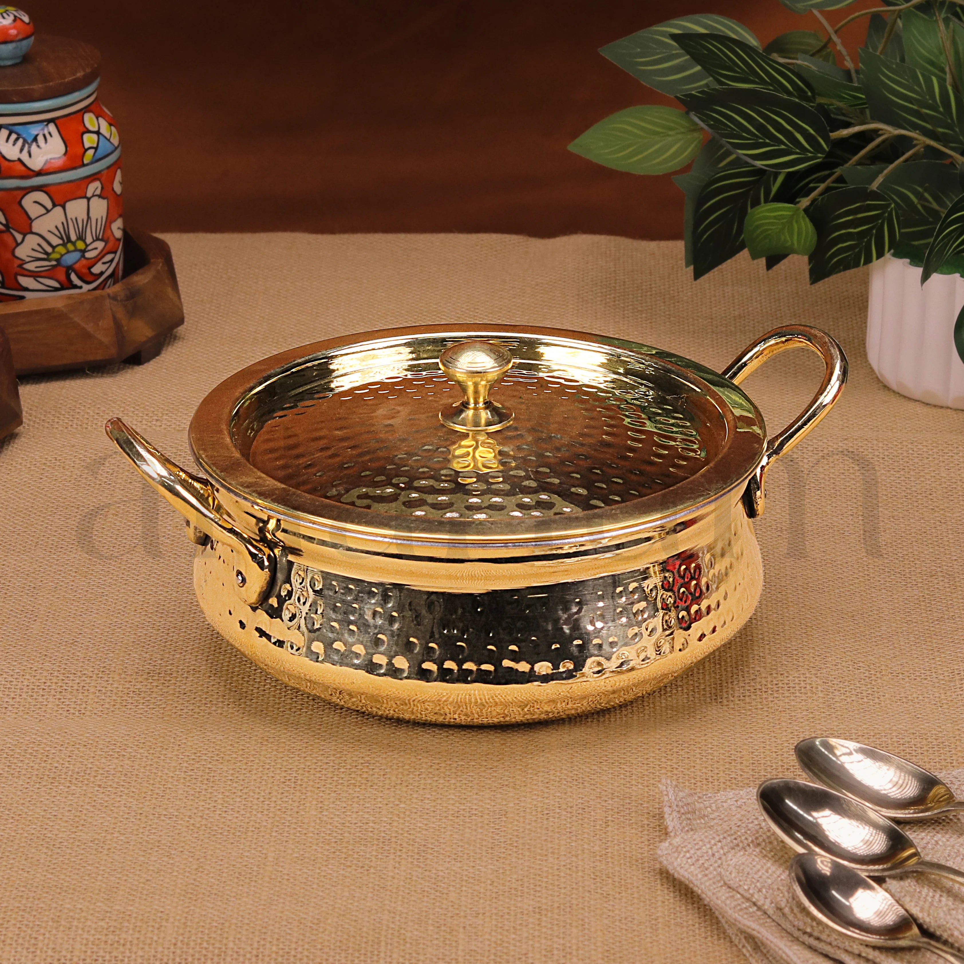 Brass Handi with Lid