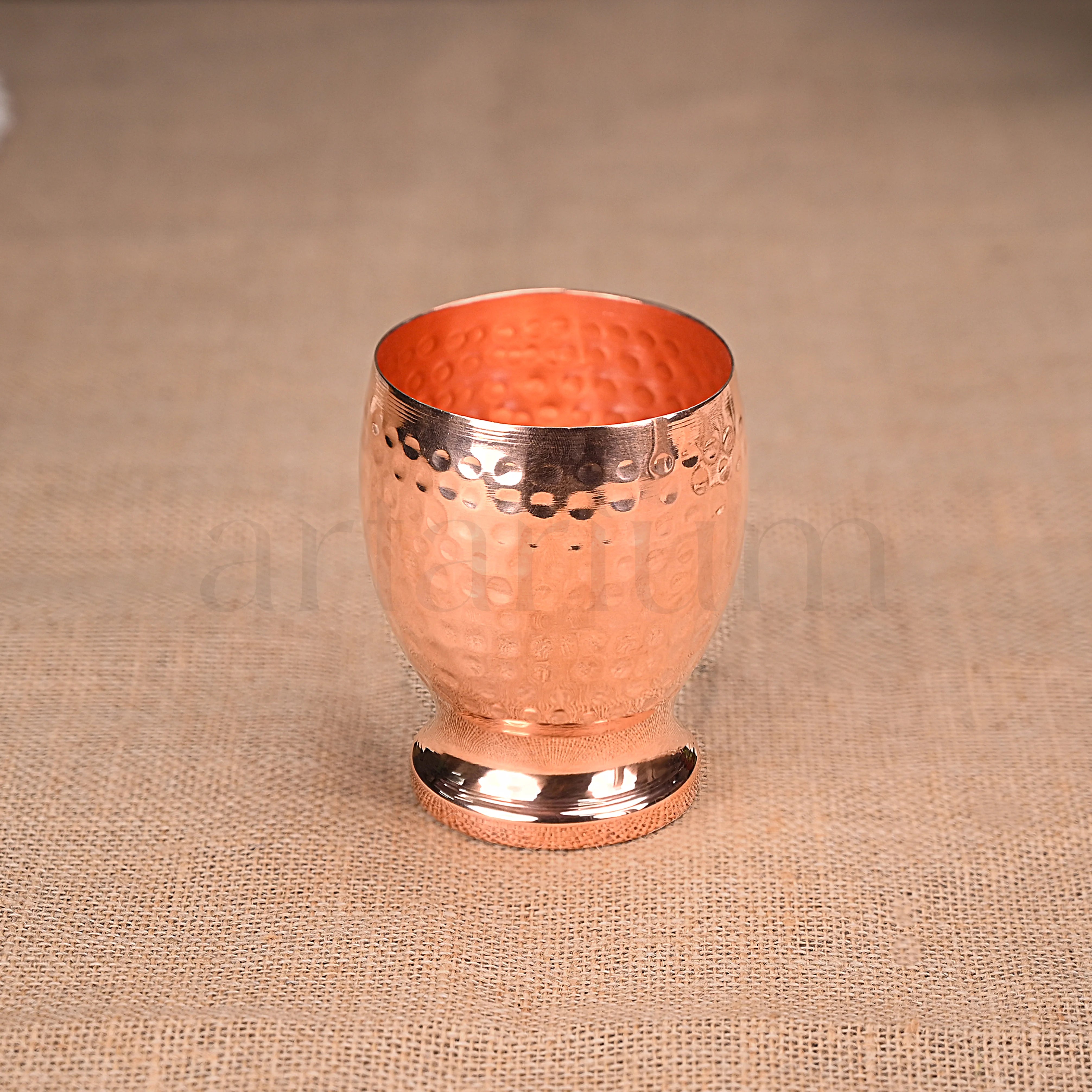 Hammered Campa Copper Glass