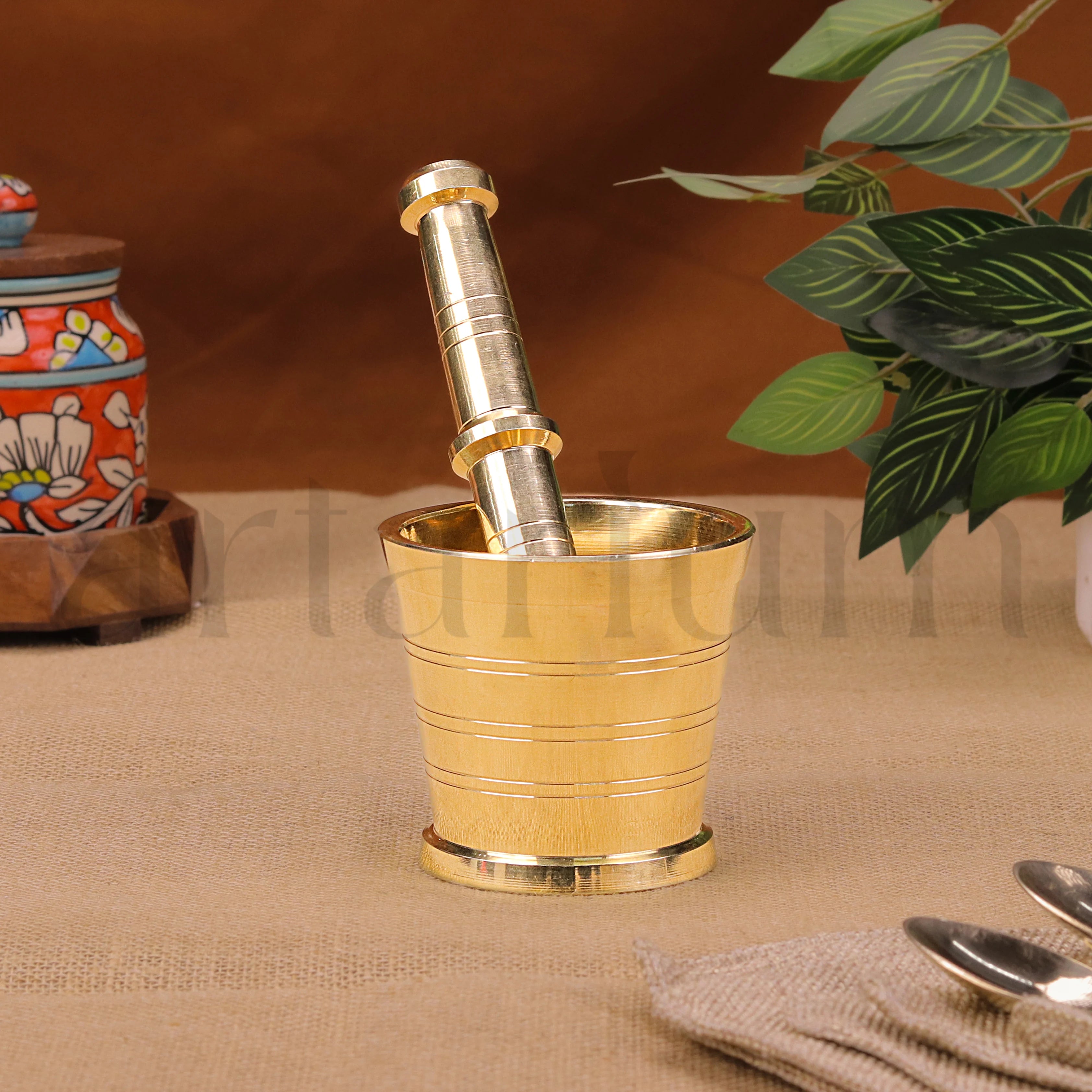 Brass Mortar & Pestle
