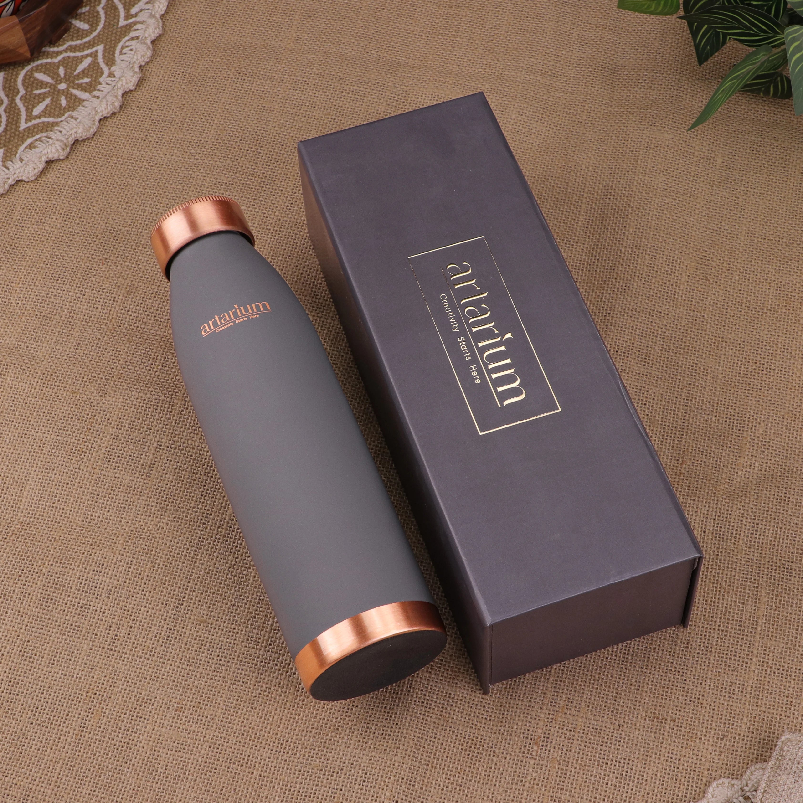 Eco-Friendly Copper Water Bottle With Gift Box