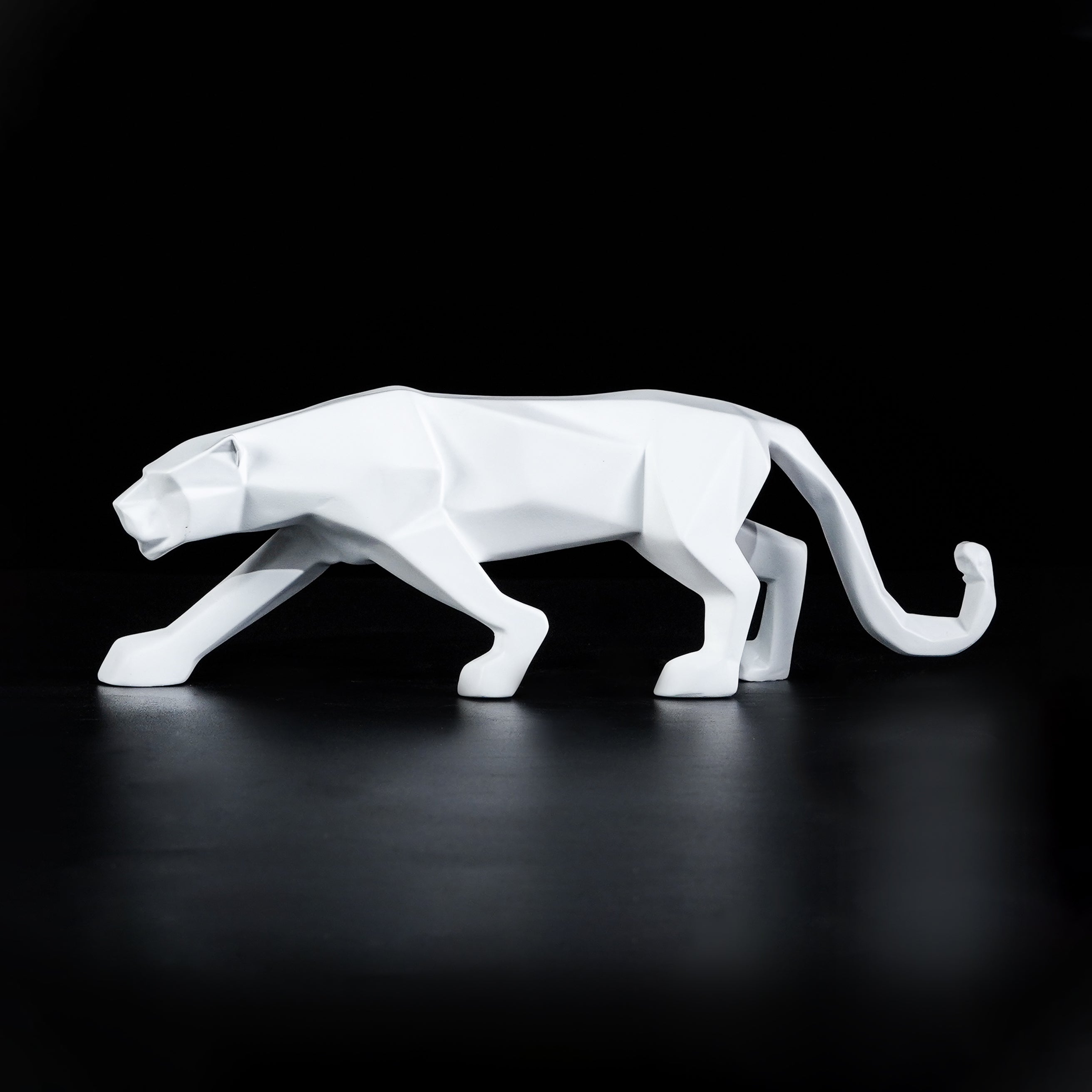 Modern Art Geometric Jaguar Figurine