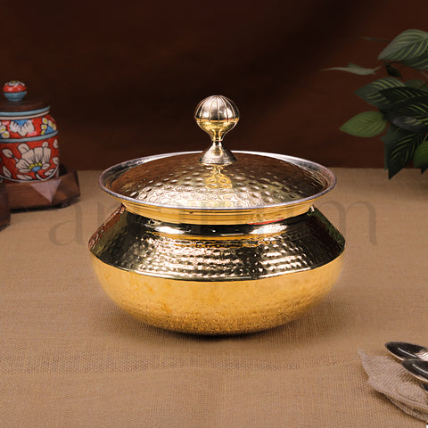 Brass Degchi/Patili with Lid