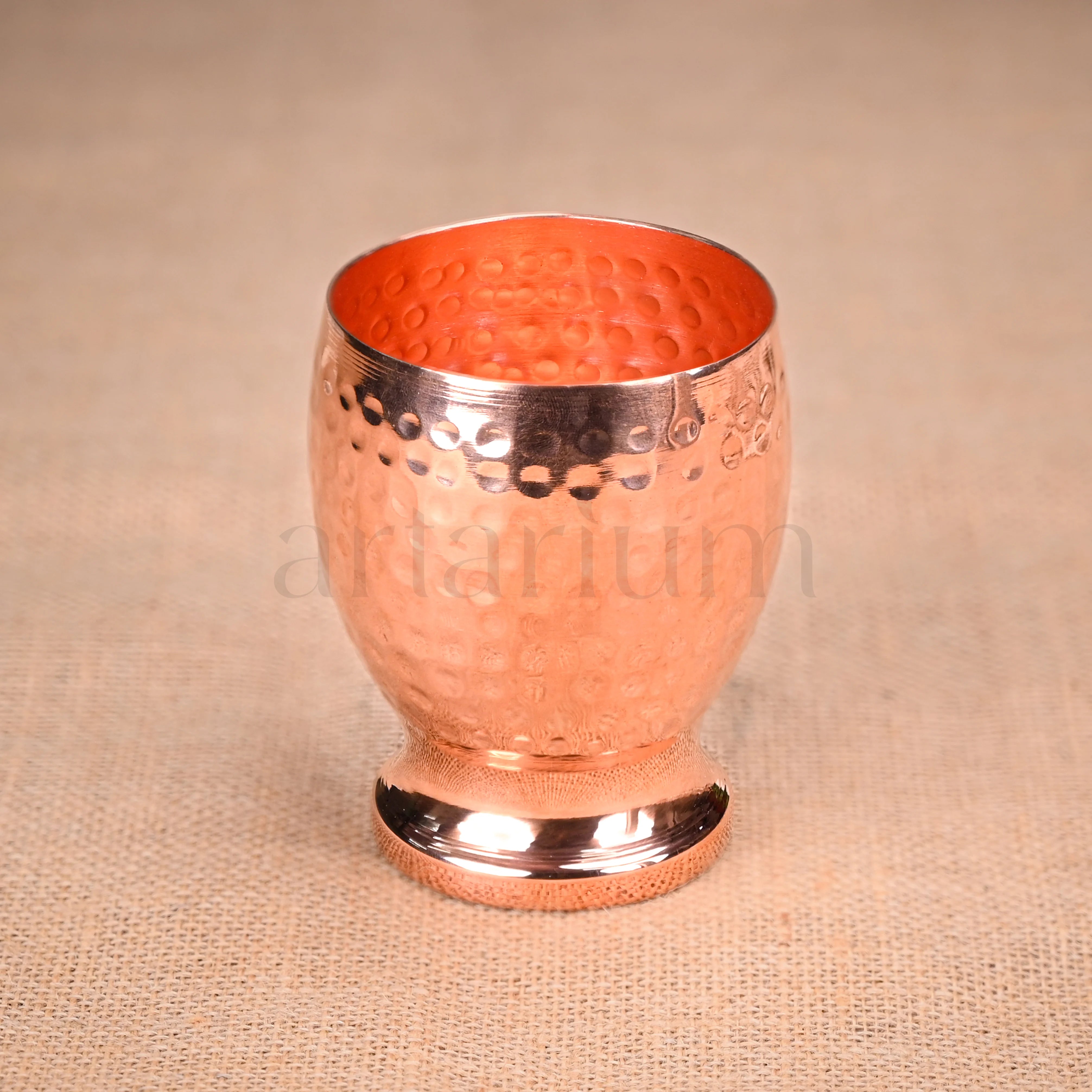 Hammered Campa Copper Glass