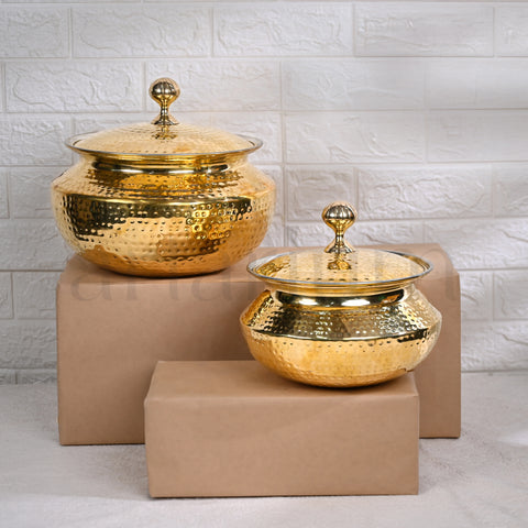 Brass Degchi/Patili with Lid - Hover