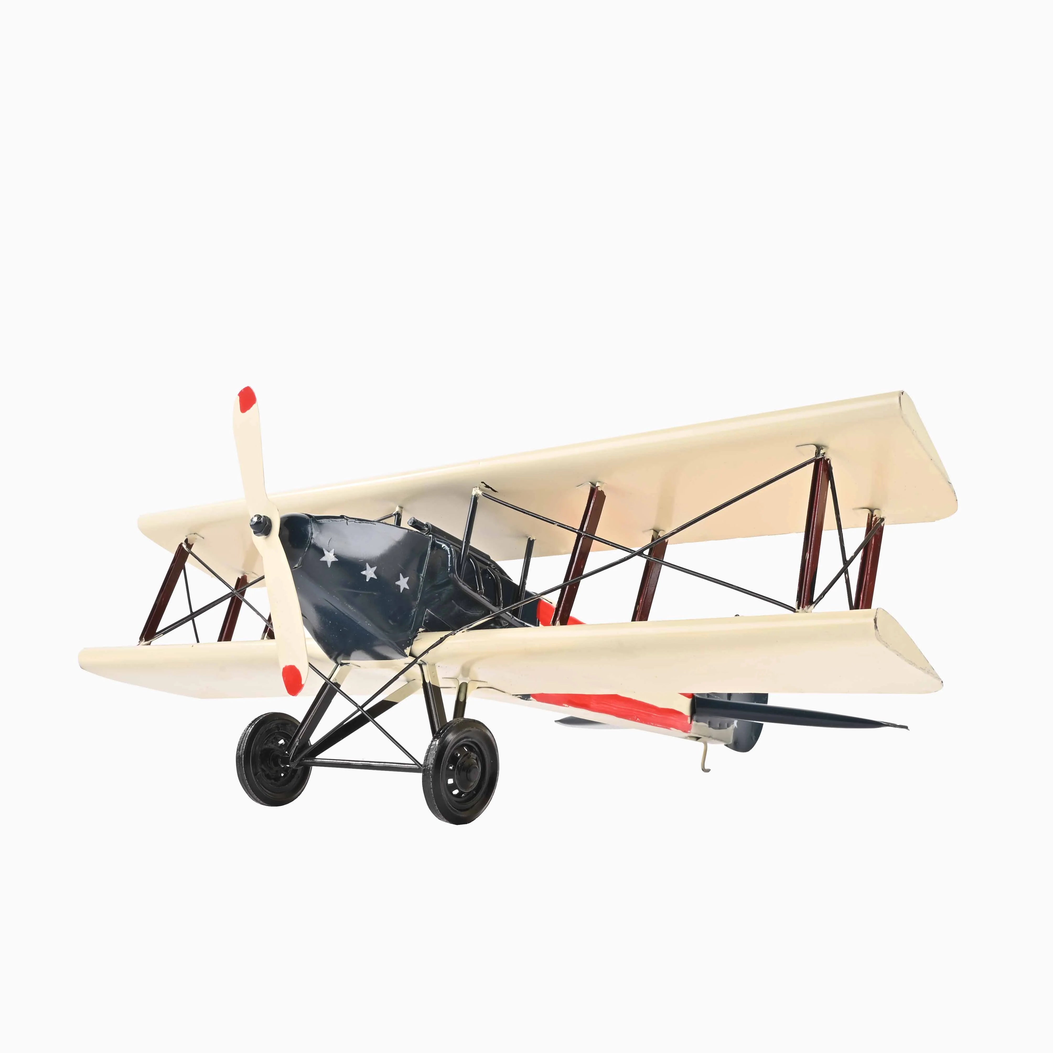 Large Vintage Airplane Metal Model