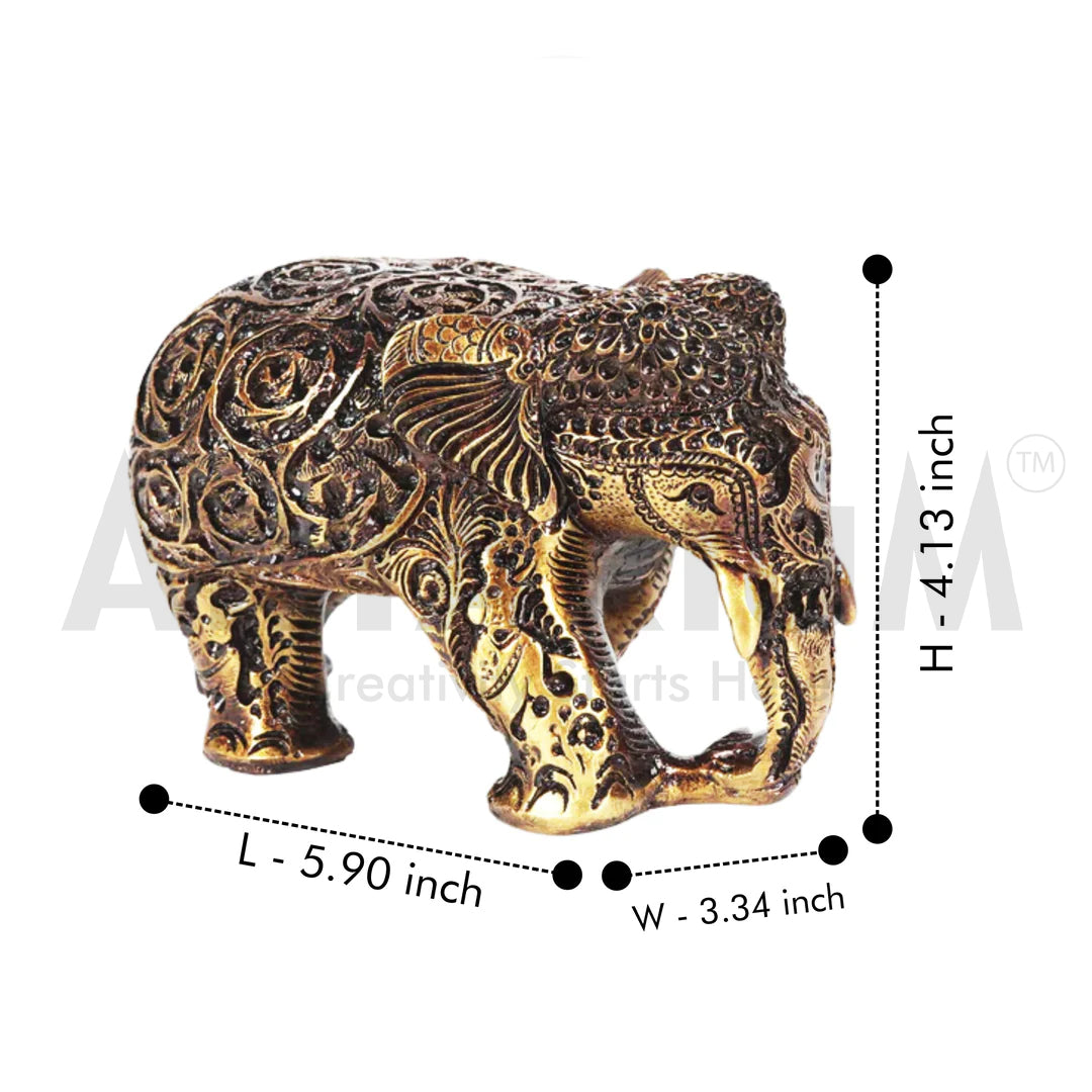 Hand Crafted Resin Elephant