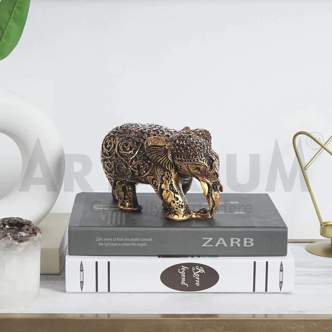 Hand Crafted Resin Elephant