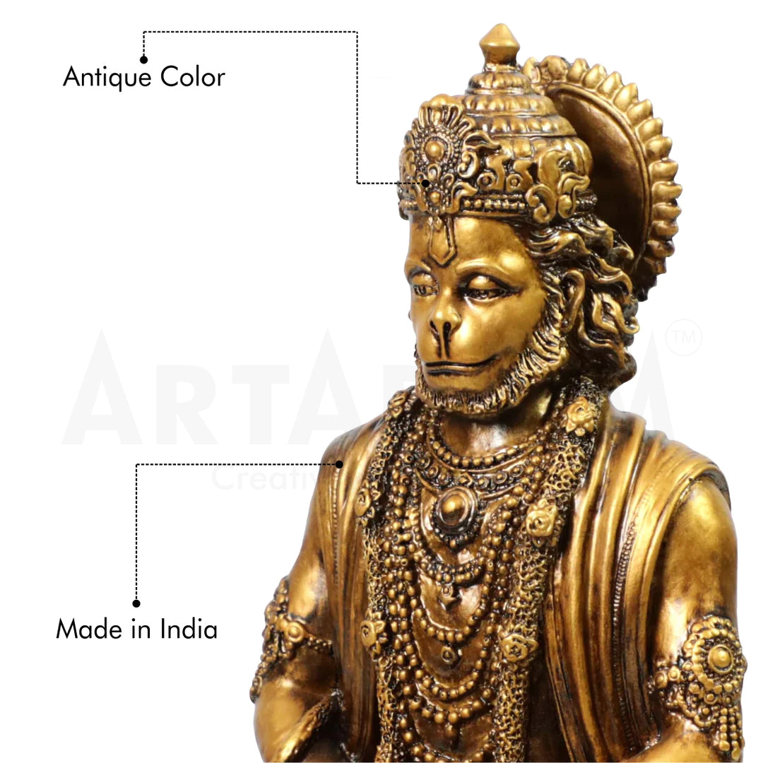 Meditating Lord Hanuman Idol