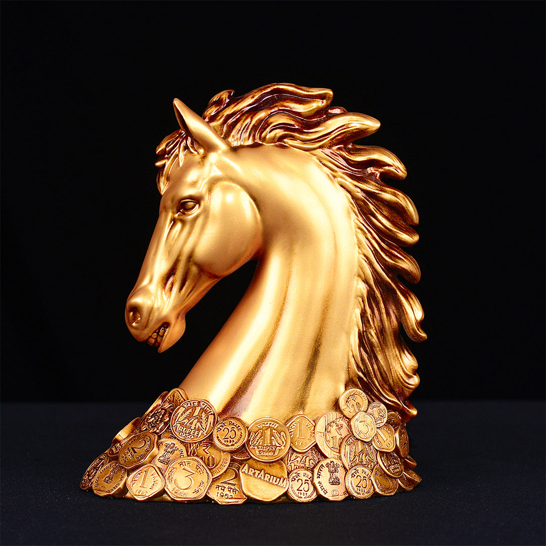 Horse head coin