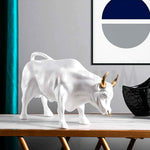 Load image into Gallery viewer, Abstract Art Charging Bull Figurine
