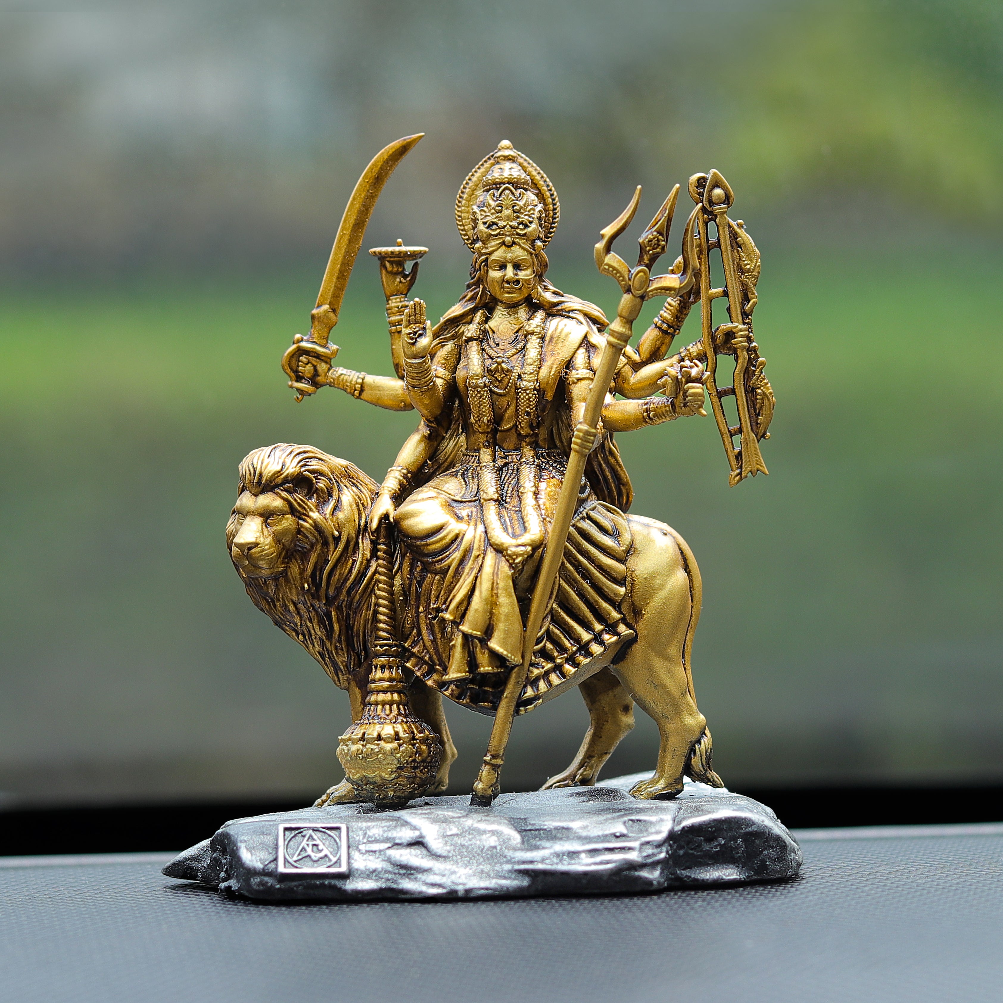 Durga Mata Car Dashboard Idol